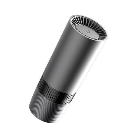 铝合金车载空气净化器HEPA复合滤芯除醛负离子净化器车用除烟器