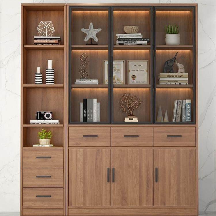 靠墙书柜办公室玻璃门柜子客厅展示柜储物书柜书房办公室文件柜,纺织面料/辅料/配套,纺织机械配件,淘宝优惠券,粉丝福利购,淘宝优惠卷