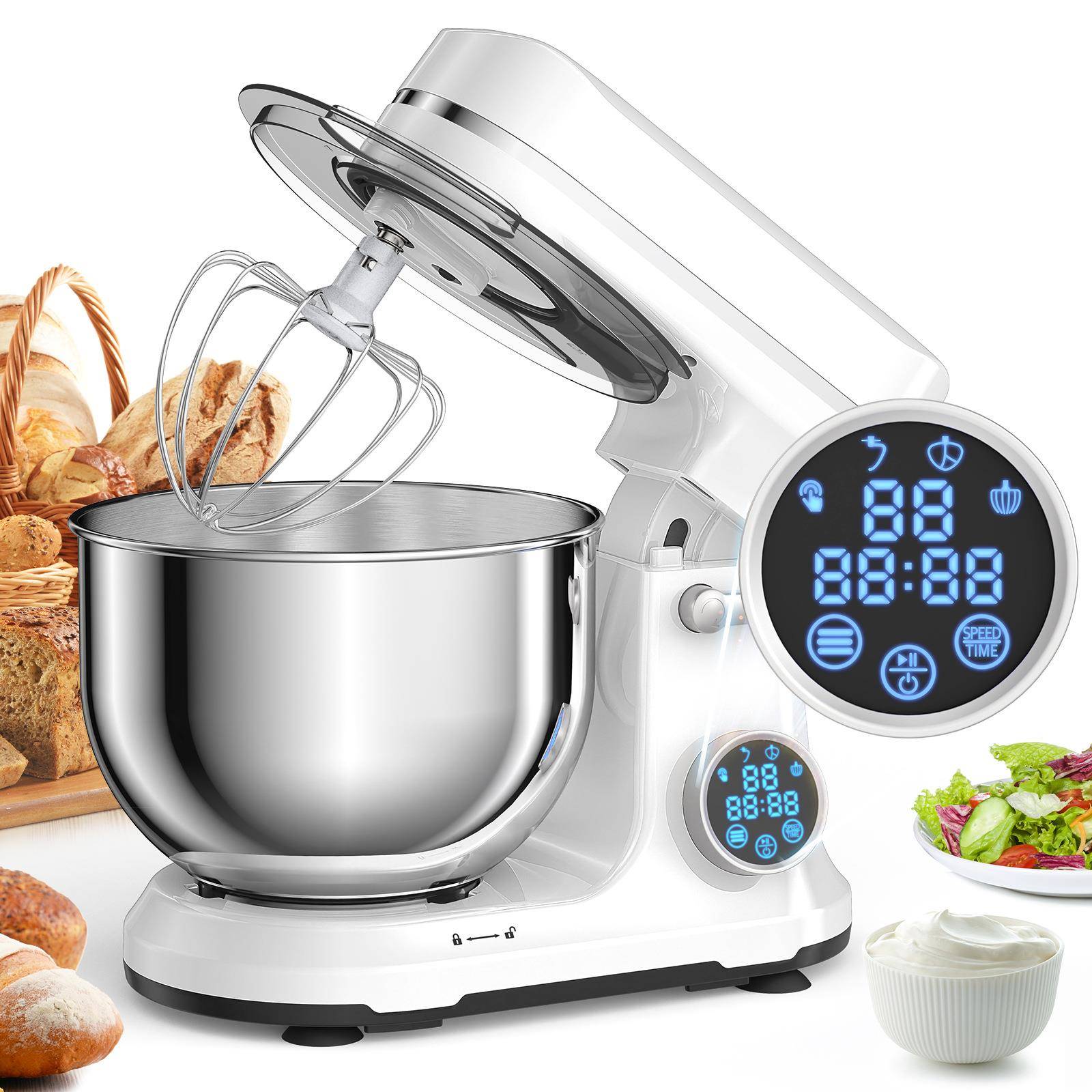 外贸厨师机直流静音和面机5L智能和面机打蛋机搅面机mixer