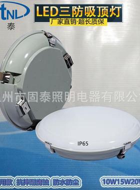 工程专用防水防尘吸顶灯10W15W20W30W仓库厂房雨棚LED三防灯