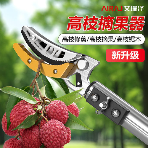 摘水果神器伸缩杆采摘荔枝花椒杨梅桃杏李高枝剪高空枝剪专用剪刀