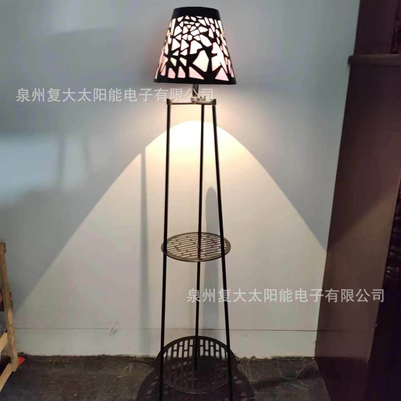 新品创意太阳能阳台灯花盆灯花架灯智能光控可伸缩折叠别墅