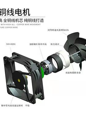 DC14050直流散热风扇增压24v1A直流双滚珠机箱散热风扇