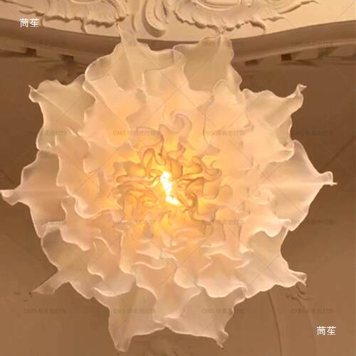 机械伞花灯动态升降自动开合网红景区商场酒店艺术装置颜色可
