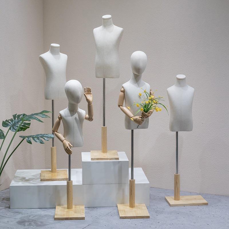 儿童特架男女小孩半身假人偶593具服装店橱窗装童模特展示模架全
