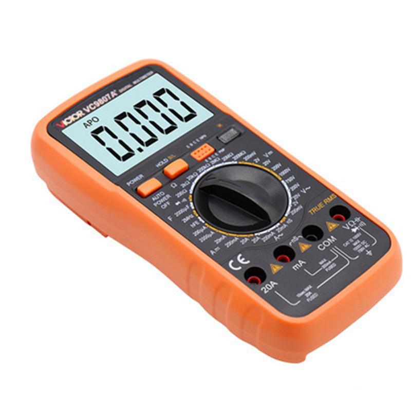 胜VC9807A+四利位半显示字万数用表电容电导数显多用表