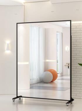 移动练舞蹈镜穿28321衣镜家用可移动子全落地镜瑜伽功镜房大身镜
