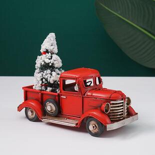 卡圣诞节酒车摆件复古美式网红吧饰男装TB647295孩房间布置的小摆