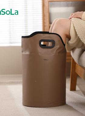 aSoa成人泡脚桶家用厚折叠加足浴桶过小腿保温洗SH-487LF脚桶便携