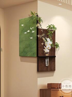 中古风面玄饰关转角装画体水培绿植客厅拐角立挂画创意入F99SS75S