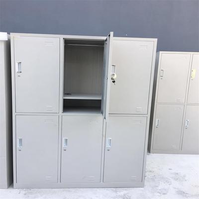 员工宿舍彩色铁皮更衣三门衣柜柜拉加门厚推门游带锁泳馆三储物柜