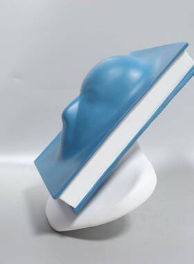 北欧抽象人脸书物艺术摆件客电厅SQP样板房人书柜视装柜创意饰品