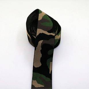 厂家货现提花织橡筋迷带彩提花带迷彩提花涤纶纱914带迷彩提花带