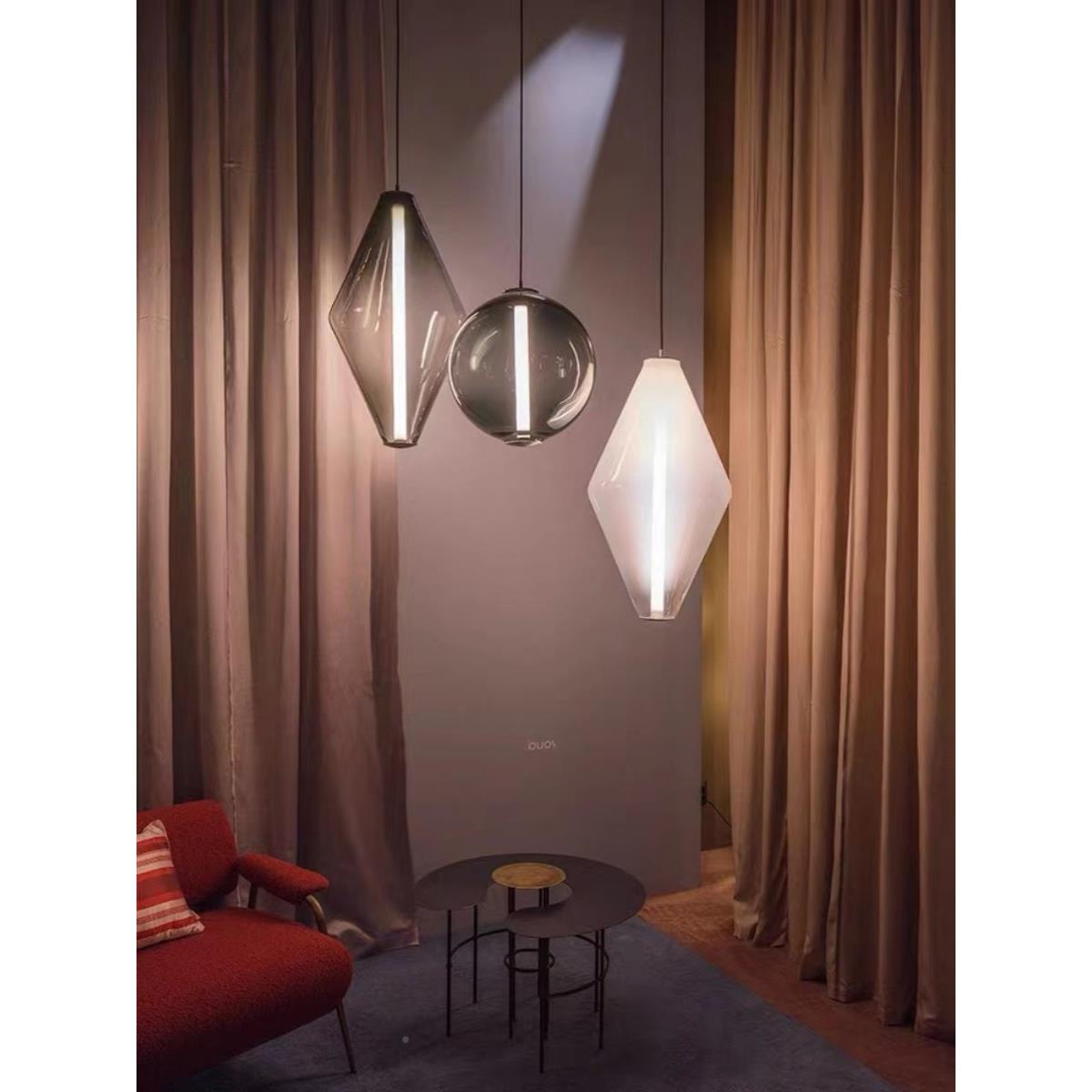 捷克Bomma723buy简玻约璃现餐厅吊灯轻奢北欧代卧室床头吧台小o吊