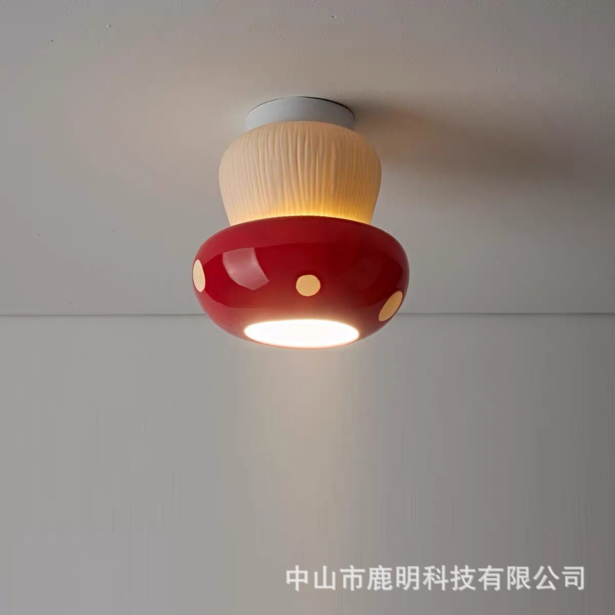 法式奶油风个性创意色彩过道吸顶灯中古风客厅卧室入户玄关吸顶灯