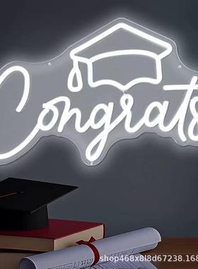 可dingzhi毕业季爆款霓虹灯LED气氛装扮霓虹装饰灯背景板