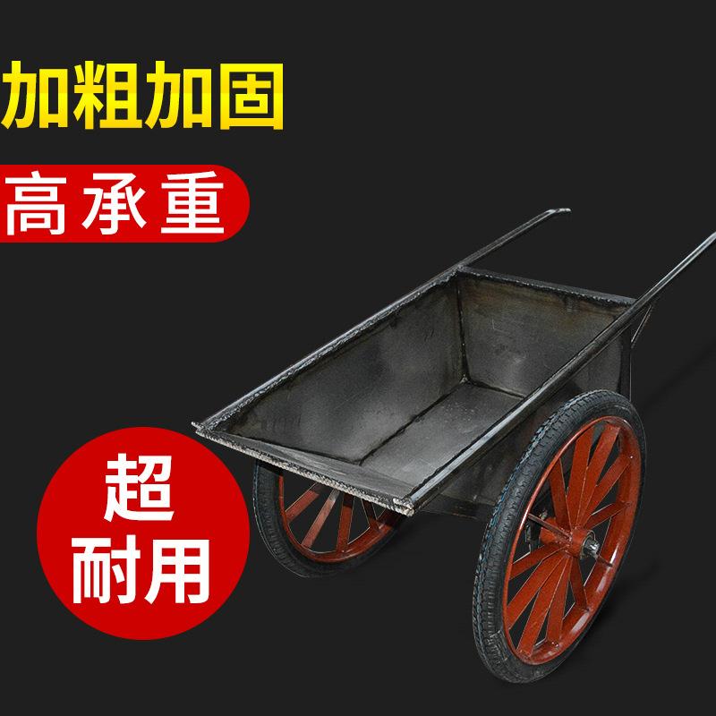现货供应建筑工地小车手推车双轮装灰斗卸工地用车环卫垃圾车