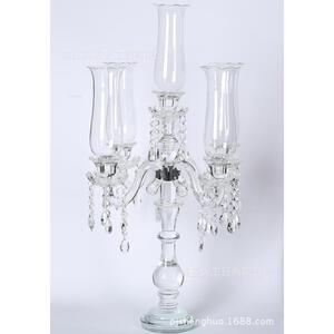 水晶烛台欧式蜡烛台家居摆件婚庆工艺摆件烛台