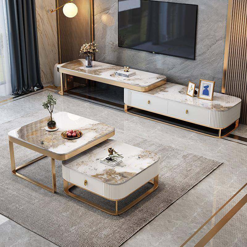意式轻奢风岩板电视柜茶几客厅组合大小户型家用简约现代伸缩地柜,农用物资,其他肥料,淘宝优惠券,粉丝福利购,淘宝优惠卷