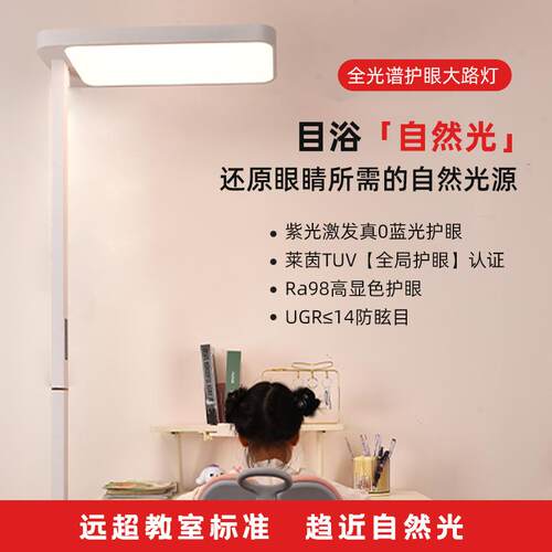 全光谱落地护眼灯防蓝光儿童学习专用台灯阅读书桌作业钢琴大路灯