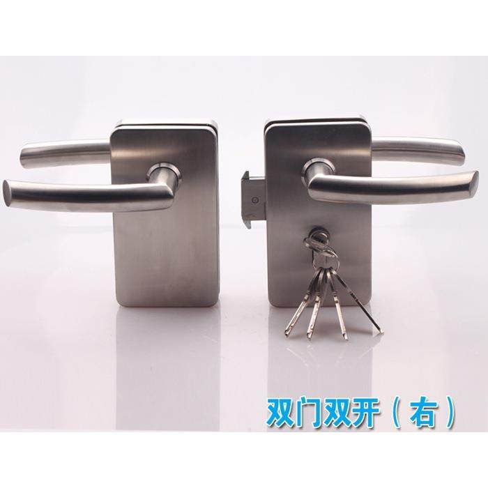 304不锈钢方形玻璃门锁单双开门移门执手锁打孔锁不生锈,纺织面料/辅料/配套,纺织机械配件,淘宝优惠券,粉丝福利购,淘宝优惠卷