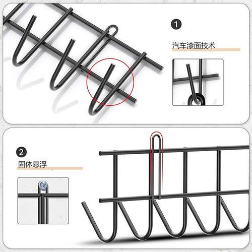 新款4件套花园工具架车库工具架壁挂式重型挂钩壁挂式储物架
