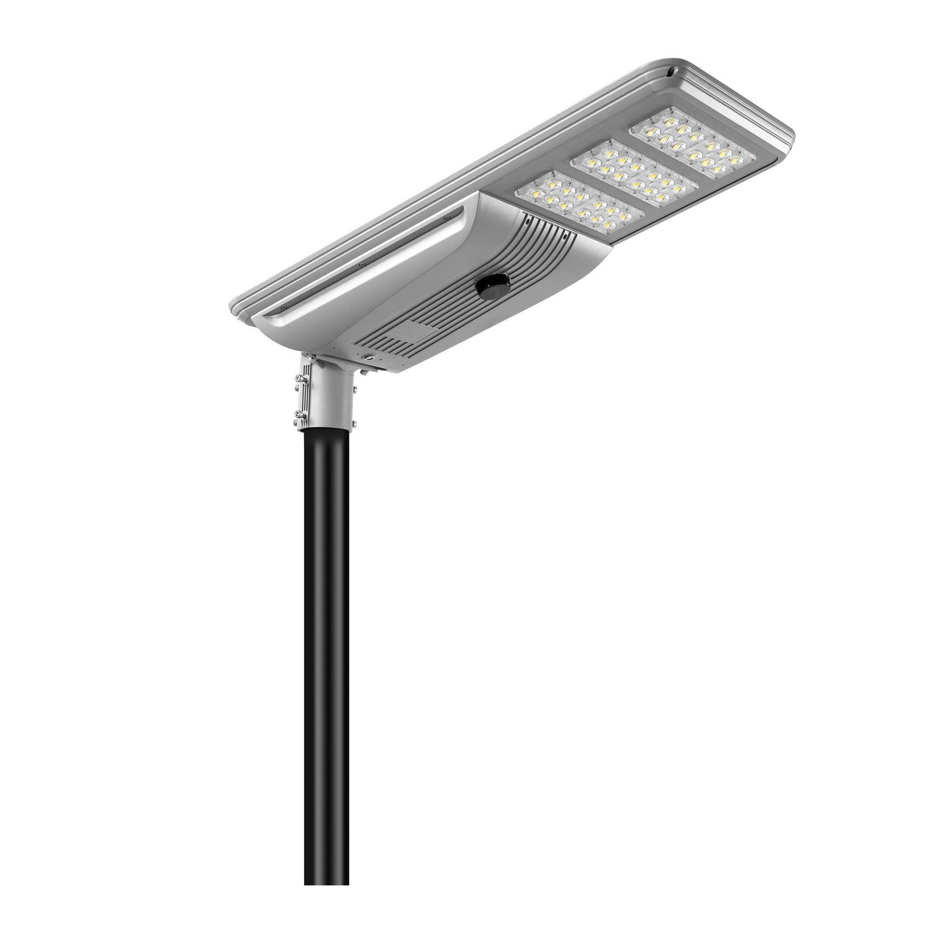私模全铝光伏储能40W实标路灯头 市政工程道路照明LED太阳能路灯