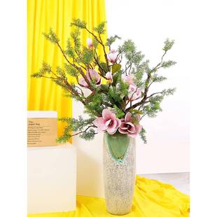 松针崖柏树枝假松树盆栽松枝道具干花叶子树叶花艺迎客松