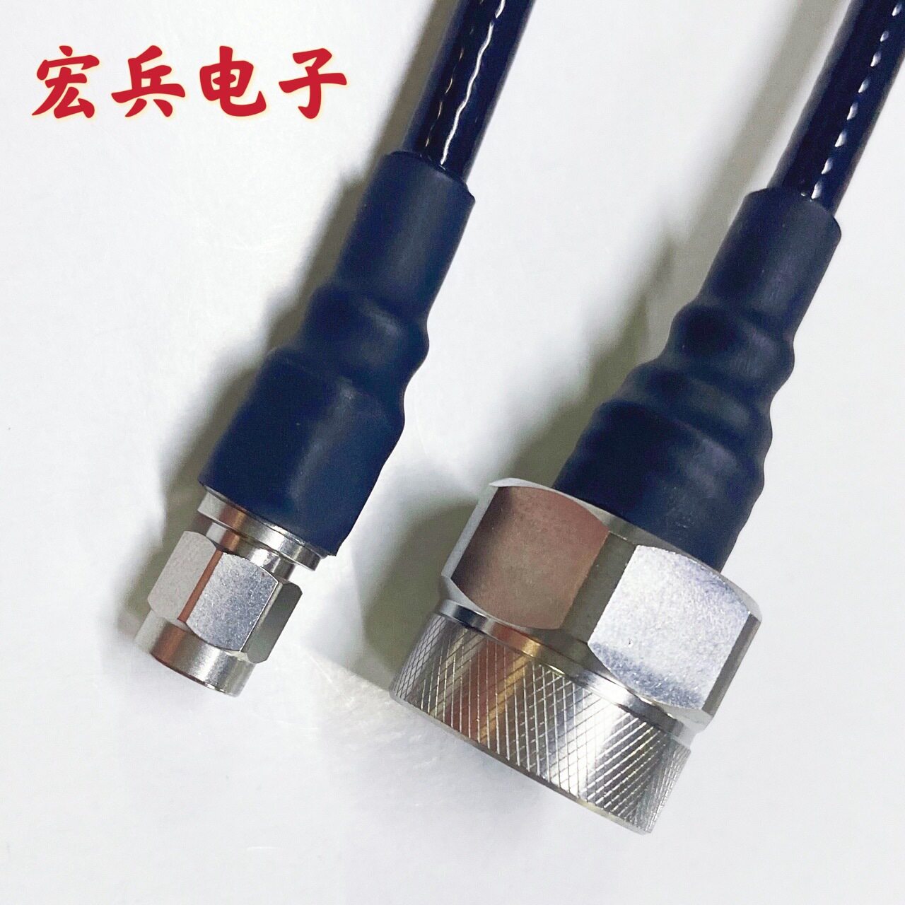 N转SMA跳线RG142双屏蔽低损耗超柔电缆SMA/N不锈钢转接线