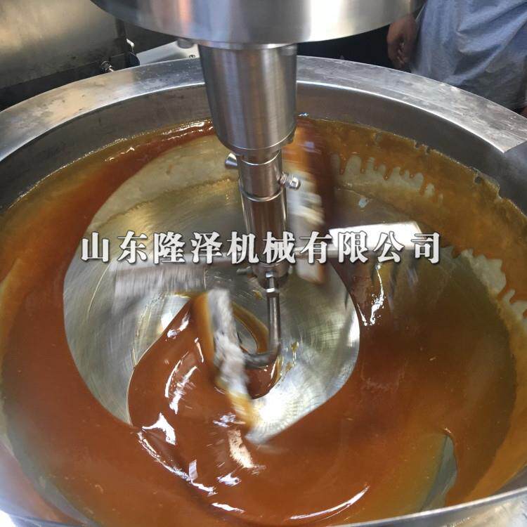 隆泽自动搅拌熬糖炉溶糖锅电磁熬糖锅红糖生产设备自动控温恒温