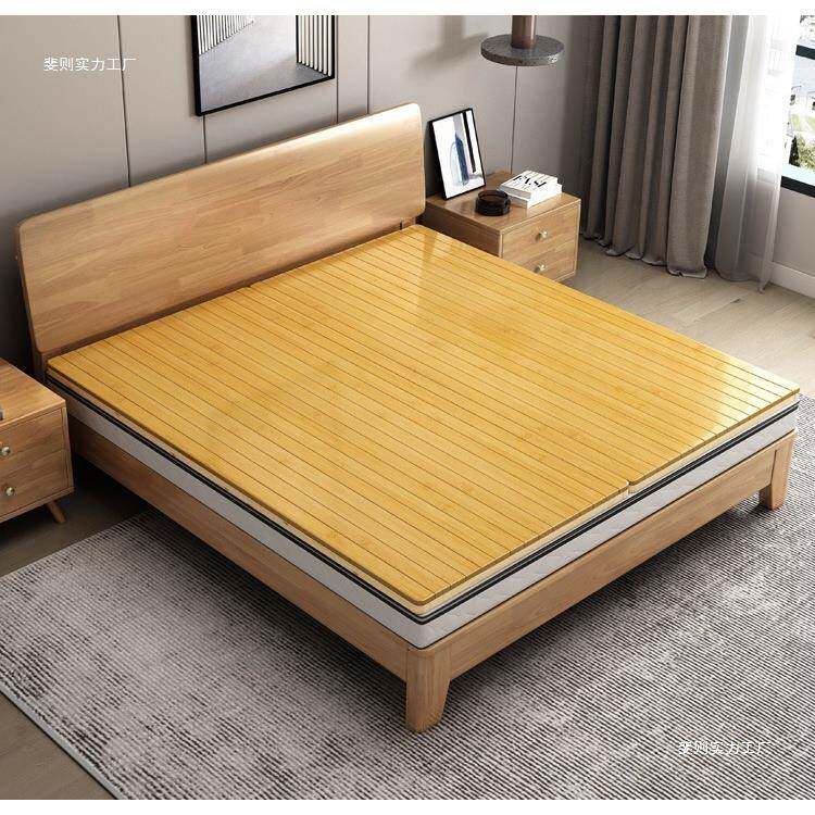 排骨架实木可折叠护腰楠竹硬床板垫片静音竹床垫加硬加密排骨床架