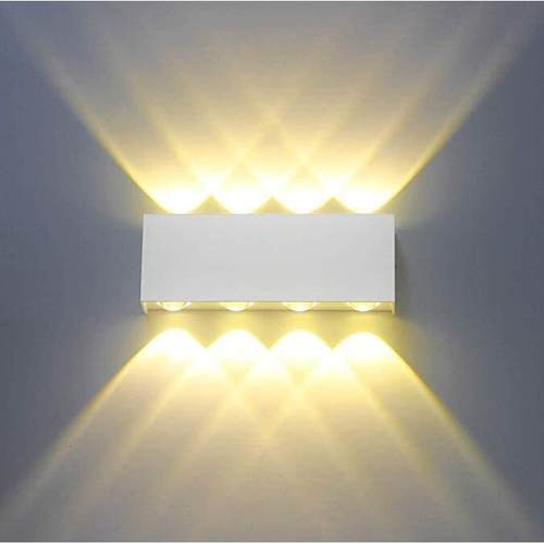 现货供应6W8W长方形户外防水壁灯，led庭院灯花园灯