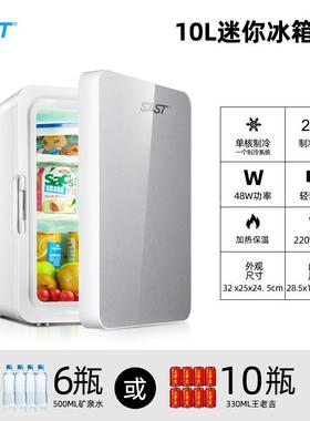 10LSATS家车两用迷你冰箱家用小冰箱冷藏冰箱冷暖恒温箱