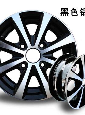 145/70加12毂宽R黑色V型银色铝轮1135/145/55/65R13轮轮胎用钢轮