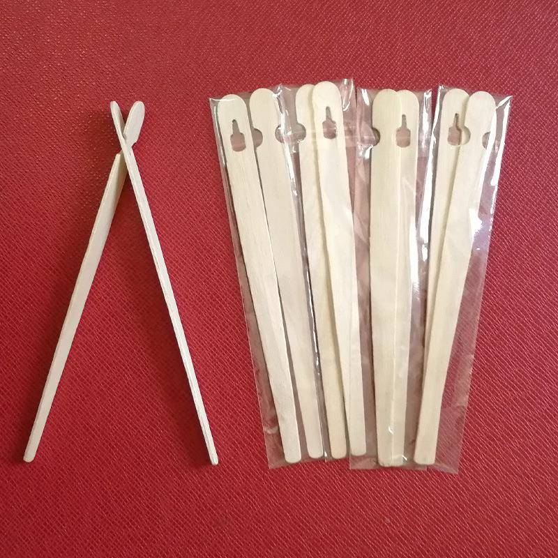 一种次性木餐01夹司扁欧式筷子寿夹糕点食物夹多包装可印logo