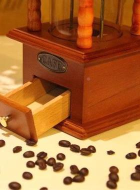 复古手摇磨NOF豆机手动机咖啡豆研磨机磨粉全啡封闭可视豆仓咖磨