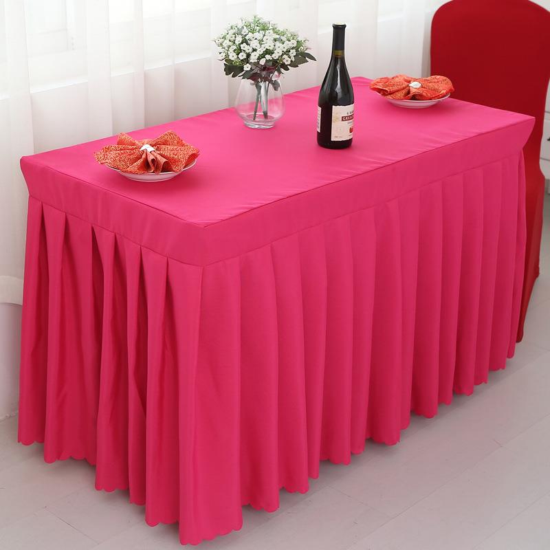 活会议桌布签到台裙酒展会动桌套室办公室桌台布桌裙店长方FEW形