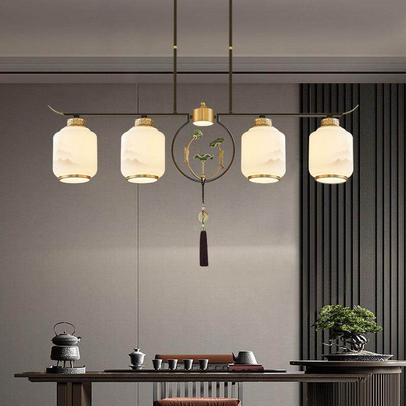新中式餐厅927灯禅简约长条茶室书房中灯具山直销意饭厅吊吧台吊,家装灯饰光源,智能吊灯,淘宝优惠券,粉丝福利购,淘宝优惠卷