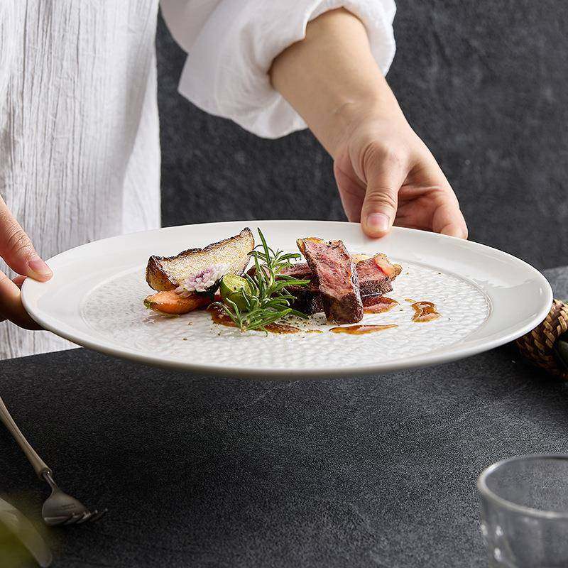 瓷大陶盘子盘家用西高级感轻奢餐牛排平盘商OYT用酒店餐具专菜用,标准件/零部件/工业耗材,车间地垫,淘宝优惠券,粉丝福利购,淘宝优惠卷