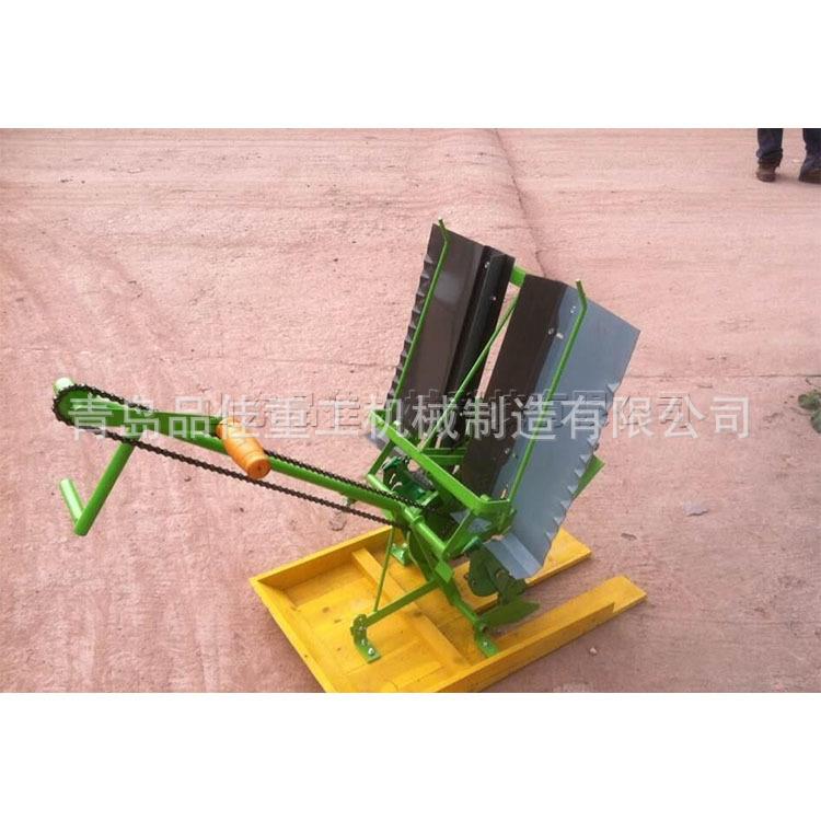 用退手小摇式插秧机型便BKO携式水稻种植机双行农人力步式栽苗机