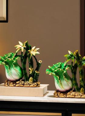 财白菜摆件来财关节节高升前商铺招装饰开业礼物玄客厅乔节节高升