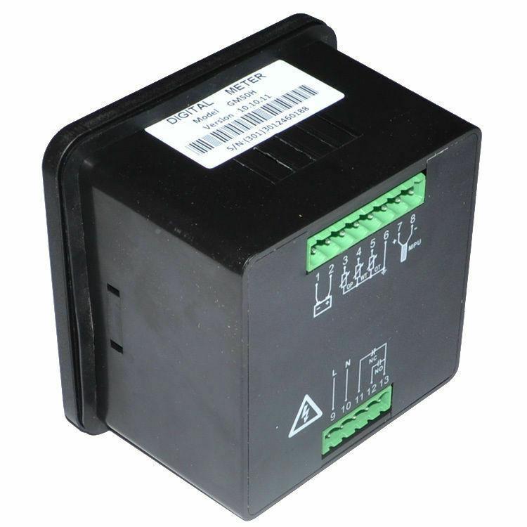 GM50H频机数显多功能电压率动水温发/铭油压转速表柴油发电机控制