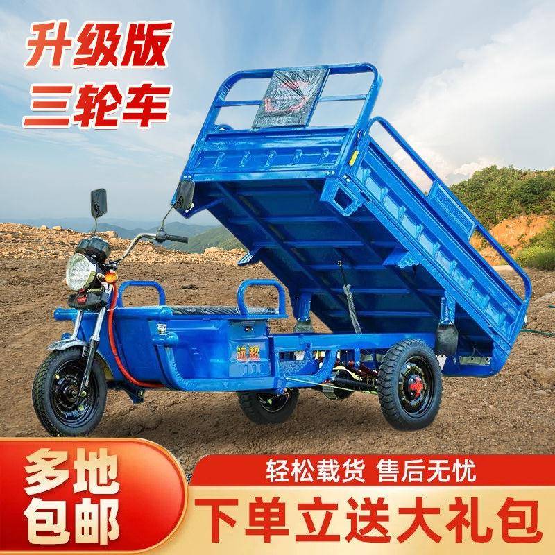 电动三轮家车拉货载重王电瓶车货成CJA车人新款用货快递车摆摊国