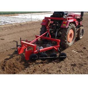农田拖拉后置式打梗机圆盘式庄稼地起垄机农用小型筑埂扶垄机