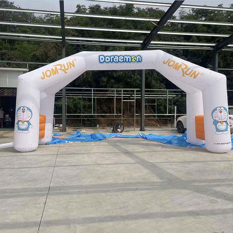 充气拱门开业庆典活动广告装饰春季马拉松户外比赛发光彩虹气拱门