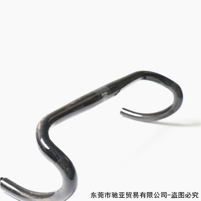 无标碳纤维弯把圆管一体弯把自行车把手碳纤维跑车把