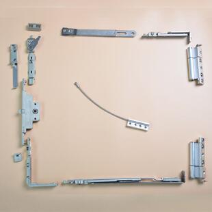 合页铰链款下悬C20槽K23槽断桥门窗五金配件外平开改窗户改装静音