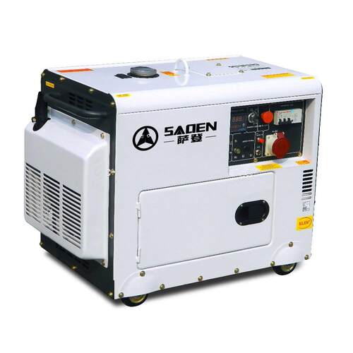 德国萨登三相5千瓦6kw7000单相220V金属框低噪音大油箱柴油发电机
