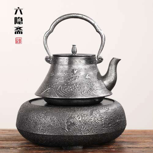 日式茶具复古手工铸铁茶壶电陶炉茶炉套装家用煮茶器烧水壶