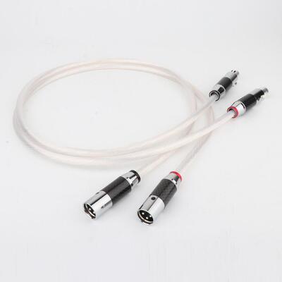 12芯7NOCC多股镀银音箱卡侬平衡卡农信号线带碳纤维XLR插头